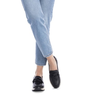 Carmela Leren loafers 162523 zwart
