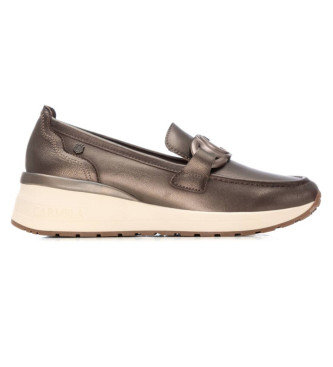 Carmela Goud leren loafers 162523