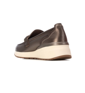 Carmela Goud leren loafers 162523