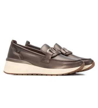 Carmela Goud leren loafers 162523