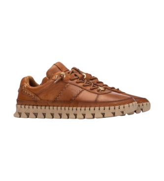 Carmela Leren sneakers 162528 bruin