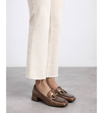 Carmela Ldermockasiner 162539 brun