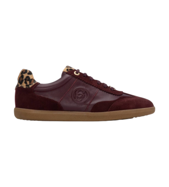 Carmela Zapatillas de Piel 162640 burdeos