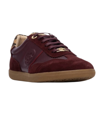 Carmela Zapatillas de Piel 162640 burdeos