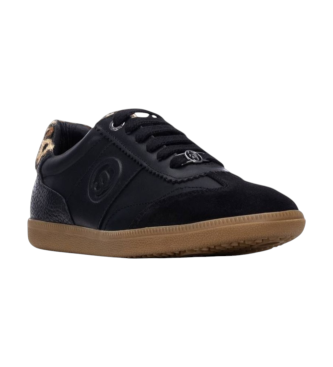 Carmela Leren sneakers 162640 zwart