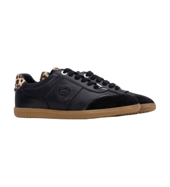 Carmela Leren sneakers 162640 zwart