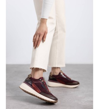 Carmela Sneakers i lder 162652 bordeaux