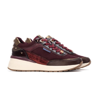 Carmela Sneakers i lder 162652 bordeaux
