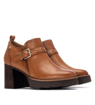 Carmela Skórzane buty za kostkę 162704 brązowe 