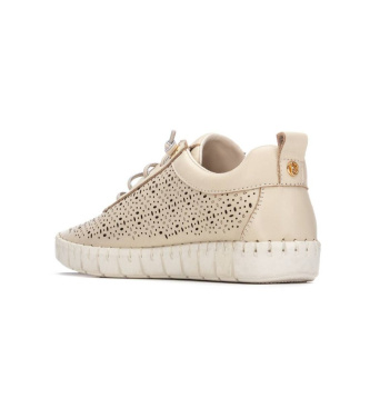 Carmela Leather Sneakers 163099 beige