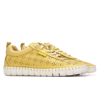 Carmela Leather Sneakers 163099 yellow