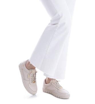 Carmela Leather Sneakers 163102 beige