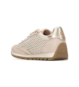 Carmela Leather Sneakers 163113 beige