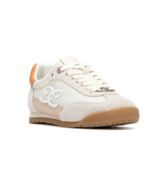 Carmela Sneakers i l�der 163119 beige