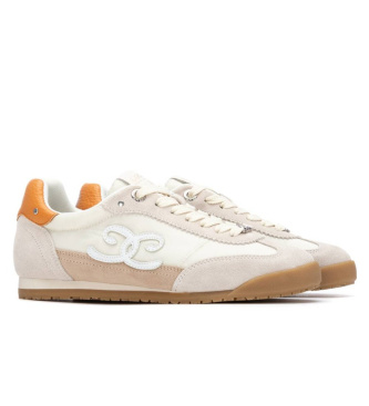 Carmela Sneakers i l�der 163119 beige