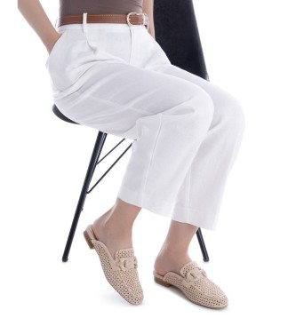 Carmela Sapatos de couro 163138 bege