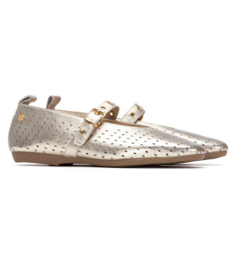 Carmela Bailarinas em pele 163142 douradas