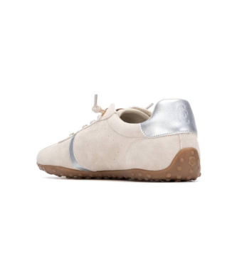 Carmela Leren sneakers 163173 wit