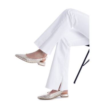 Carmela Bailarinas em pele 163176 douradas