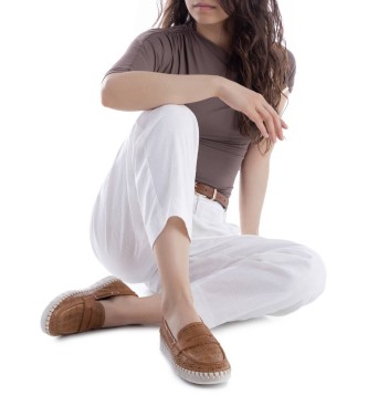 Carmela Mocassins en cuir 163212 marron