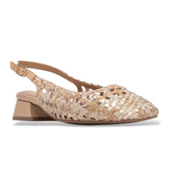 Carmela Beige Leather Shoes 162185