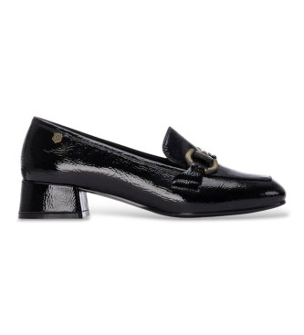 Carmela Black Leather Shoes 162539