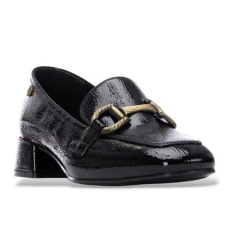Carmela Black Leather Shoes 162539
