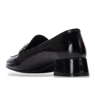 Carmela Black Leather Shoes 162539
