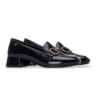 Carmela Black Leather Shoes 162539
