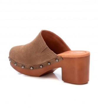 Carmela Zapatos de Piel 160461 marrn -Altura tacn 7cm-