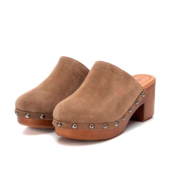 Carmela Zapatos de Piel 160461 marrn -Altura tacn 7cm-