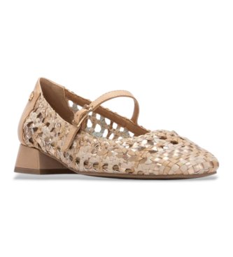 Carmela Sapatos de couro 163128 bege