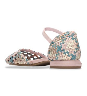 Carmela Sapatos de couro 163130 nude