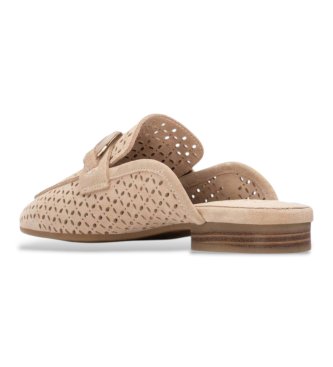 Carmela Sapatos de couro 163138 bege