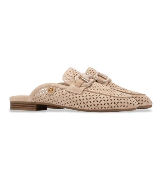 Carmela Sapatos de couro 163138 bege