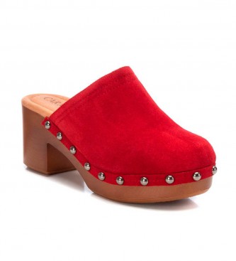 Carmela Leather Clogs 160461 red -Heel height 7cm