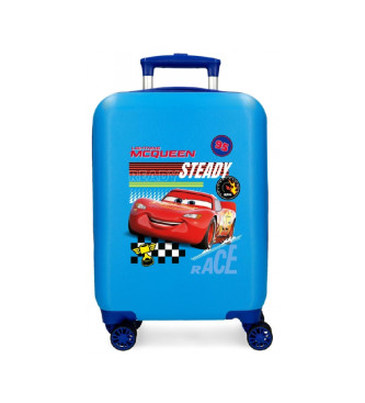 Disney Lets race cabine koffer stijf blauw