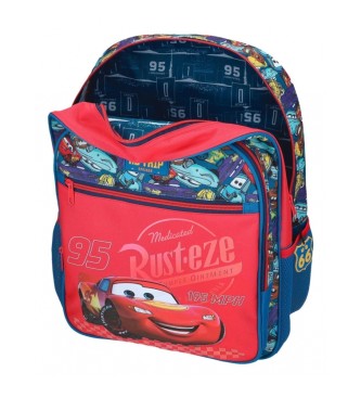 Joumma Bags Cars RD Trip mochila escolar de 38 cm com trolley vermelho