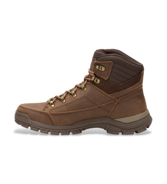 Caterpillar Botas Threshold Hiker em pele castanha