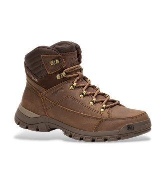 Caterpillar Botas Threshold Hiker em pele castanha