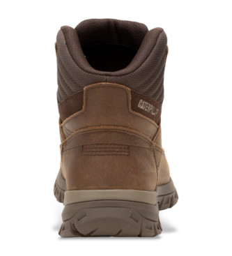 Caterpillar Botas Threshold Hiker em pele castanha