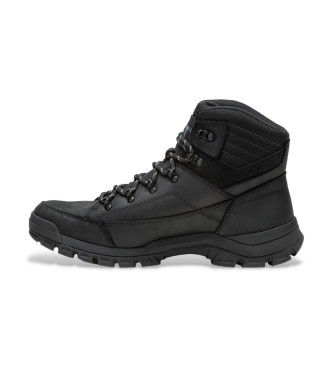 Caterpillar Stivali Threshold Hiker in pelle nera