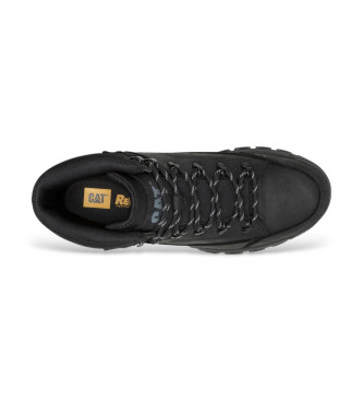 Caterpillar Stivali Threshold Hiker in pelle nera