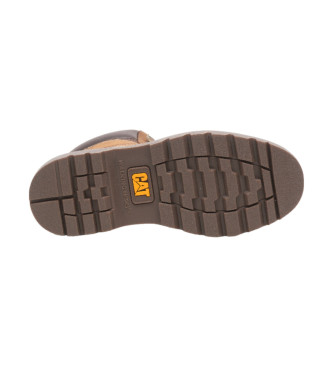 Caterpillar Colorado 2.0 botins em pele castanho-escuro