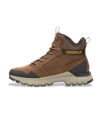 Caterpillar Skórzane buty Colorado Sneake brązowe