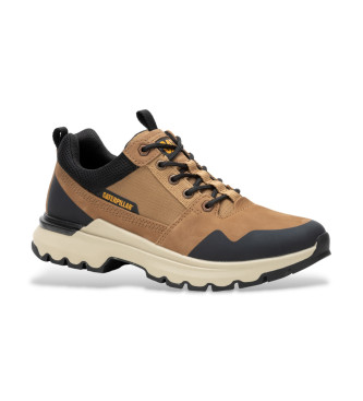 Caterpillar Brown Colorado leather trainers