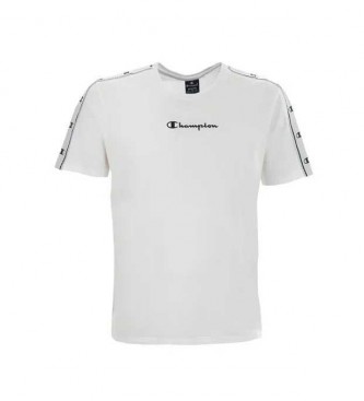 Champion T-shirt bianca con nastro logato