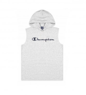 Champion Mouwloos T-shirt met grijze kap