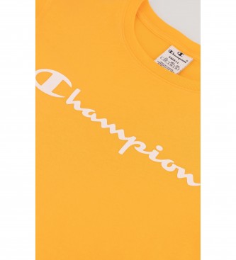 Champion Gelbes T-Shirt mit Rundhalsausschnitt