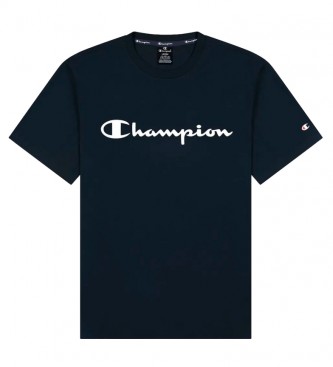 Champion T-shirt con scritta blu scuro